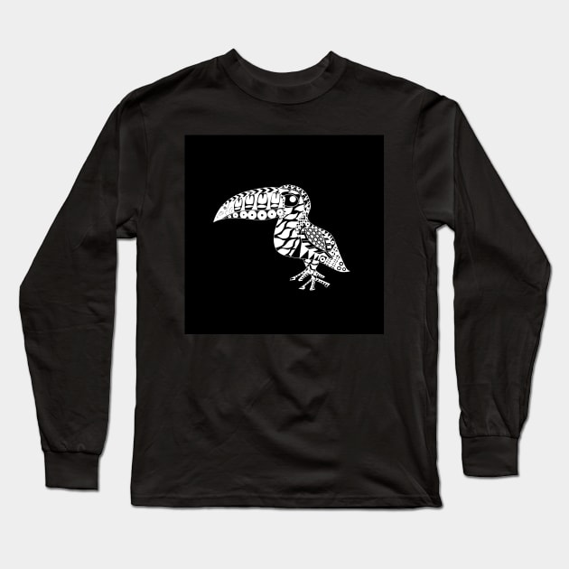 tribal paradise toucan ecopop Long Sleeve T-Shirt by jorge_lebeau